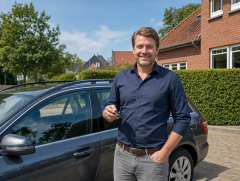 Verkäufer aus Bramsche mit dem verkauften Fahrzeug